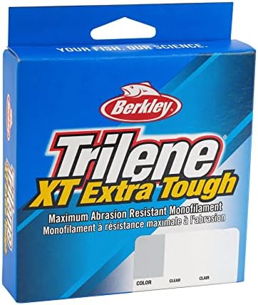 Berkley Trilene® XT®, Clear, 10lb | 4.5 קג, 300YD | קו דיג מונופילמנט 274 מ ', מתאים לסביבות מי מלח